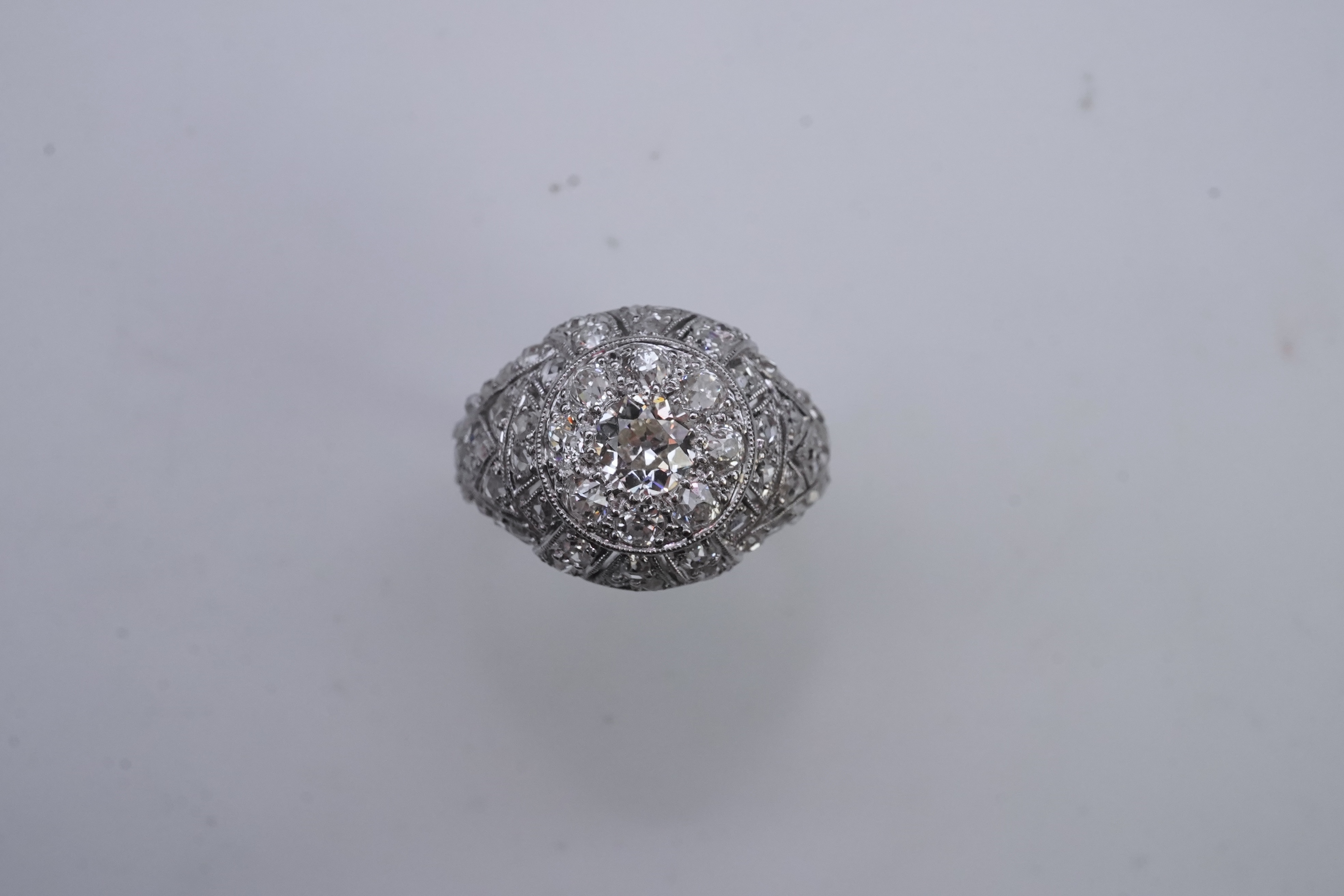 A diamond dress ring